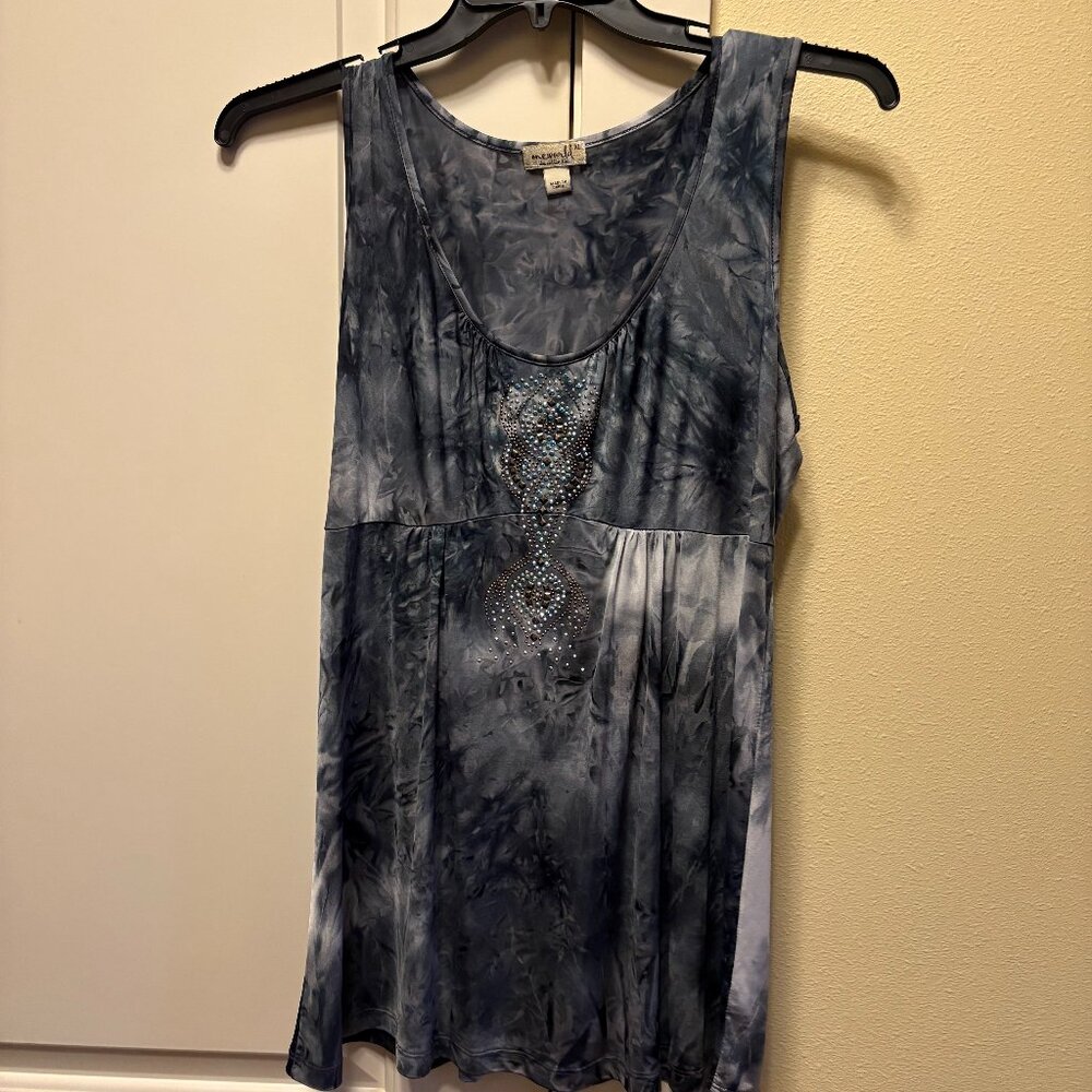 Women's XL Sleeveless Top - One World - Gray